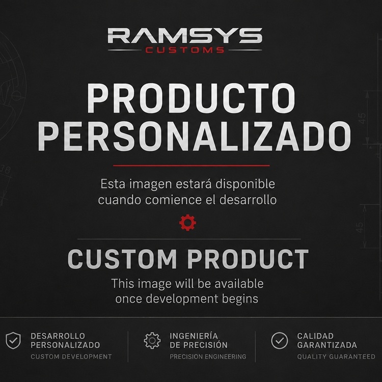Soporte para rueda de repuesto a medida - RAMSYS Customs