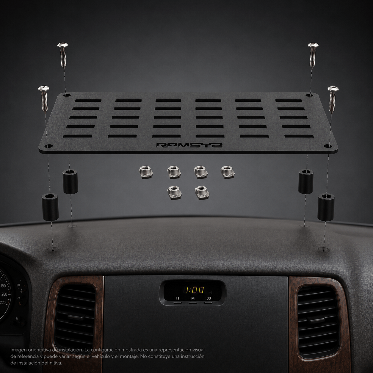 Panel RAMSYS GearGrid 320x160mm - Ideal para salpicaderos - Imagen 2